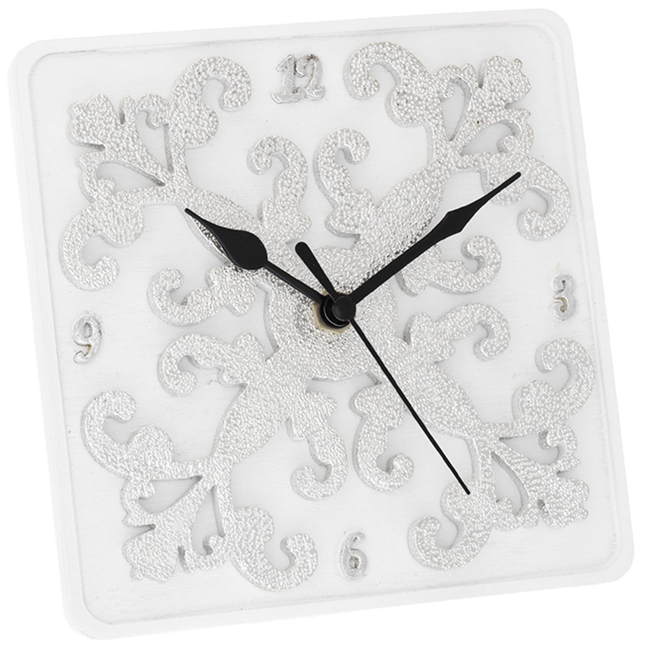 OROLOGIO DA TAVOLO 10x10 DECORO BAROCCO
